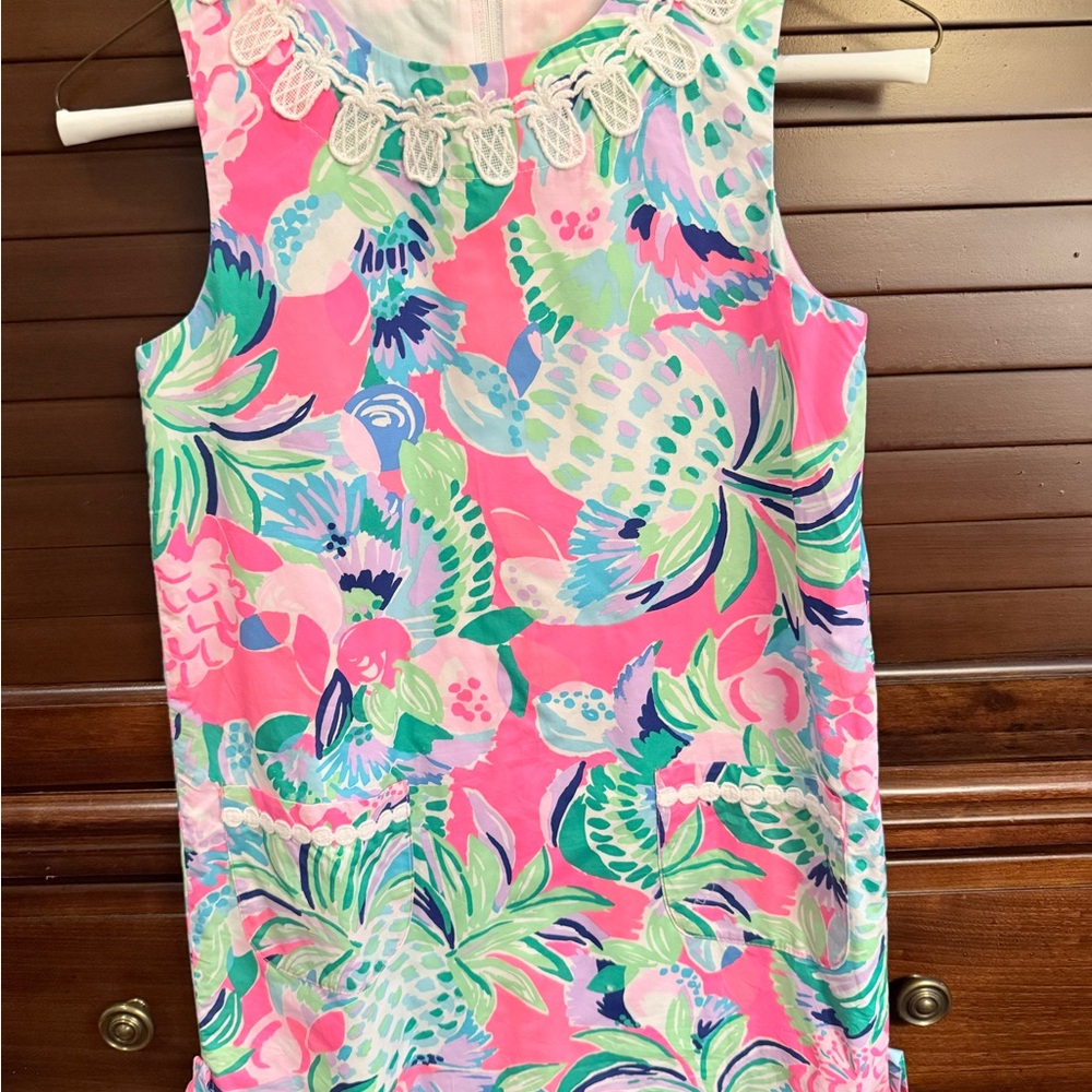 Lilly Pulitzer Pink Sleeveless Sundress with Peter Pan Collar